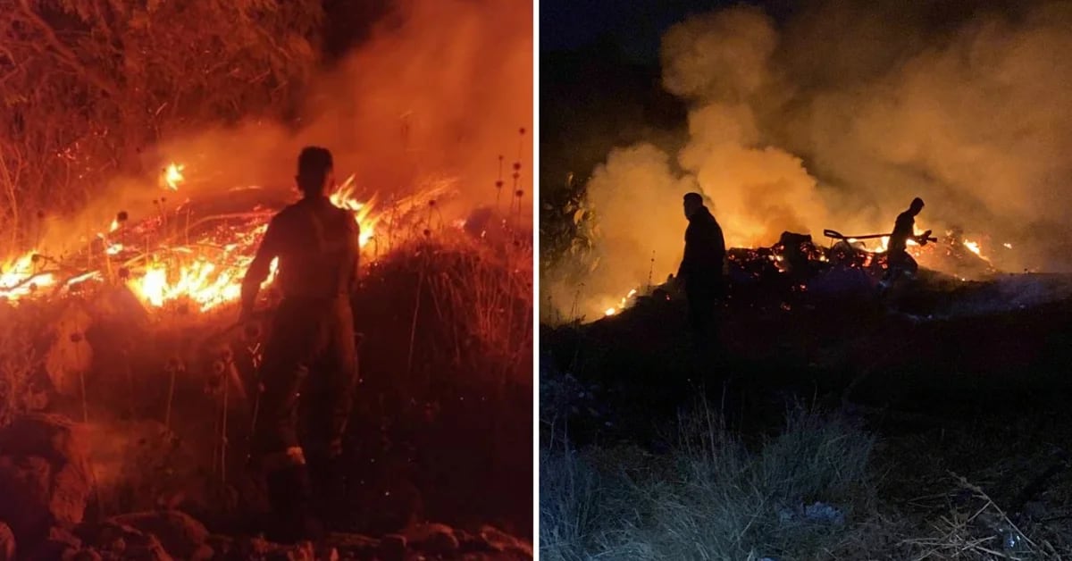 They reported a violent fire on the Jardines del Recuerdo hill, in Tlalnepantla
