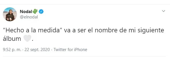 Así anunció Nodal el nombre de su siguiente álbum