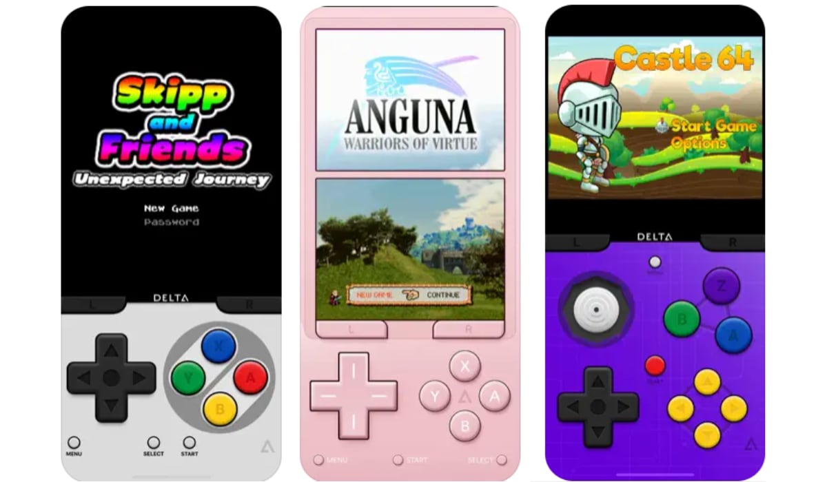 Delta es un emulador para iPhone, ideal para ejecutar juegos retro de Nintendo. (App Store)