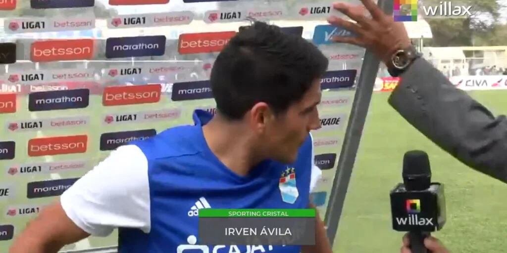 Irven Ávila pasó susto en plena entrevista por culpa del viento tras victoria de Sporting Cristal