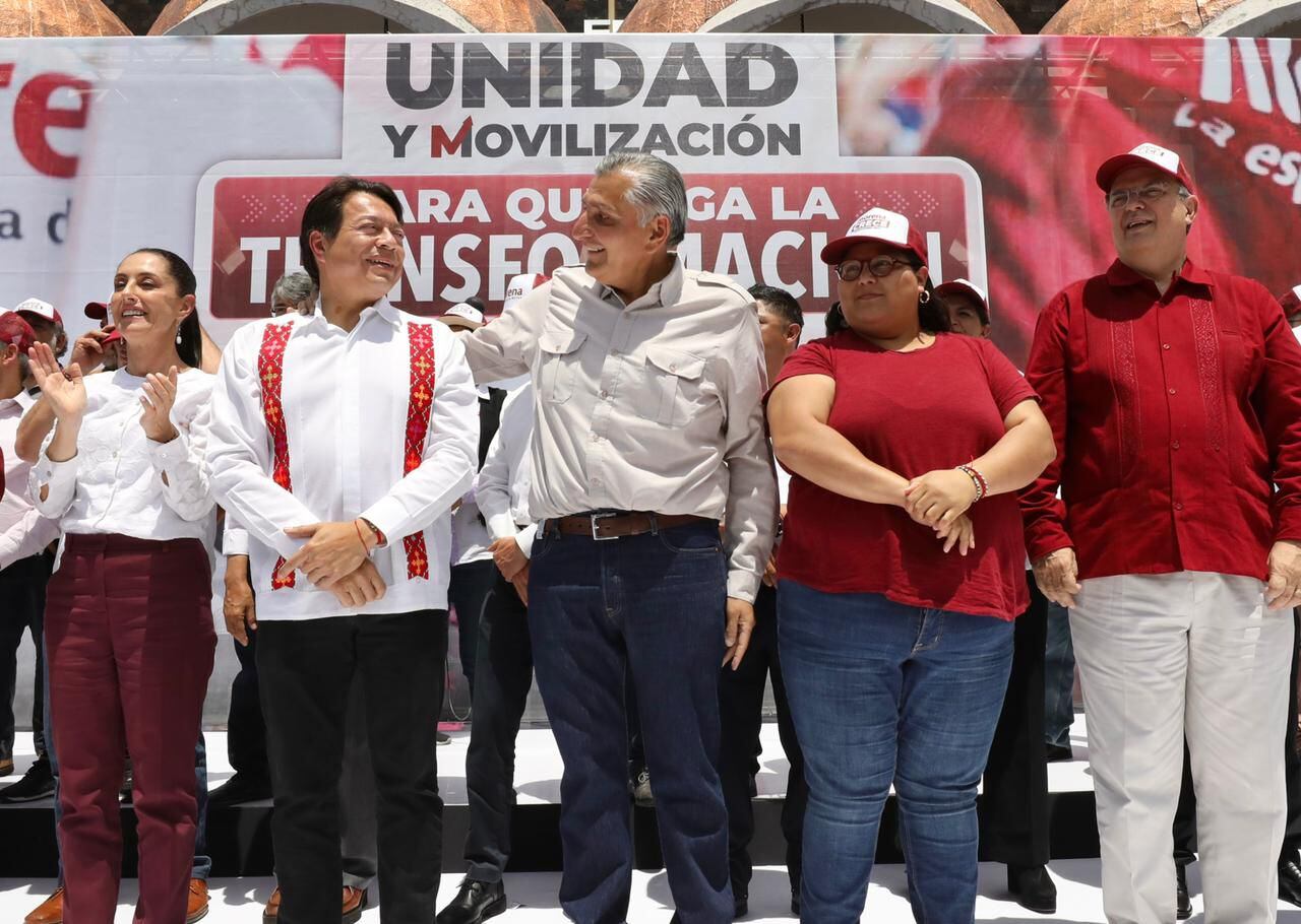 Adán Augusto López, Mario Delgado, Claudia Sheinbaum y Marcelo Ebrard dan banderazo rumbo a elecciones 2023 y 2024