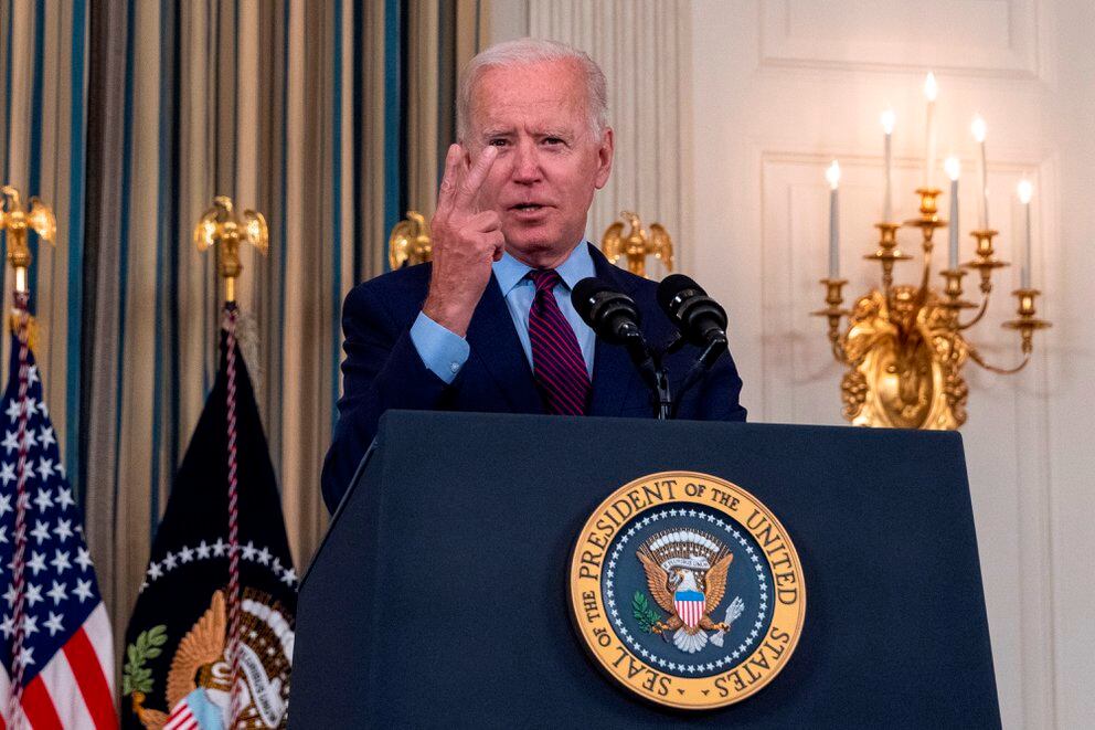 Joe Biden engages in a tough political fight with both Republicans and moderates in his own party