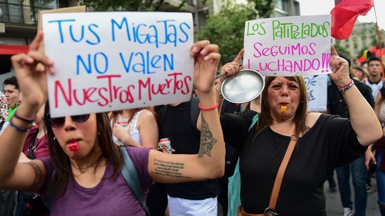 La marcha más grande de Chile (AFP)