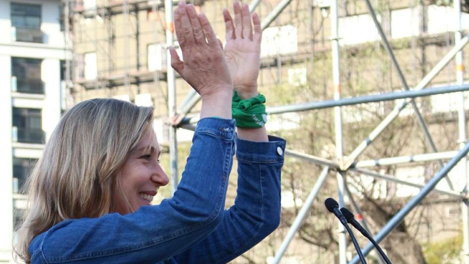 Militantes y referentes del movimiento feminista impulsaron el corte de boleta para que Myriam Bregman (FIT-Unidad) llegara con su voto a favor del aborto legal al Congreso