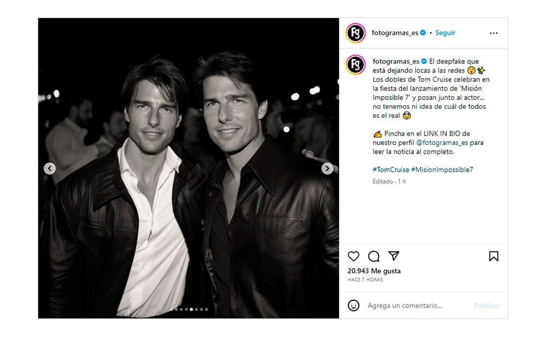 Los usuarios no podían creer el parecido entre el actor y los clones (Instagram)