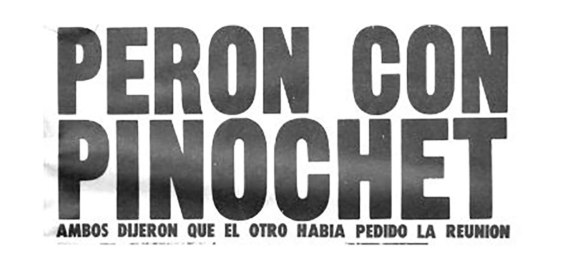 Reunión entre Perón y Pinochet