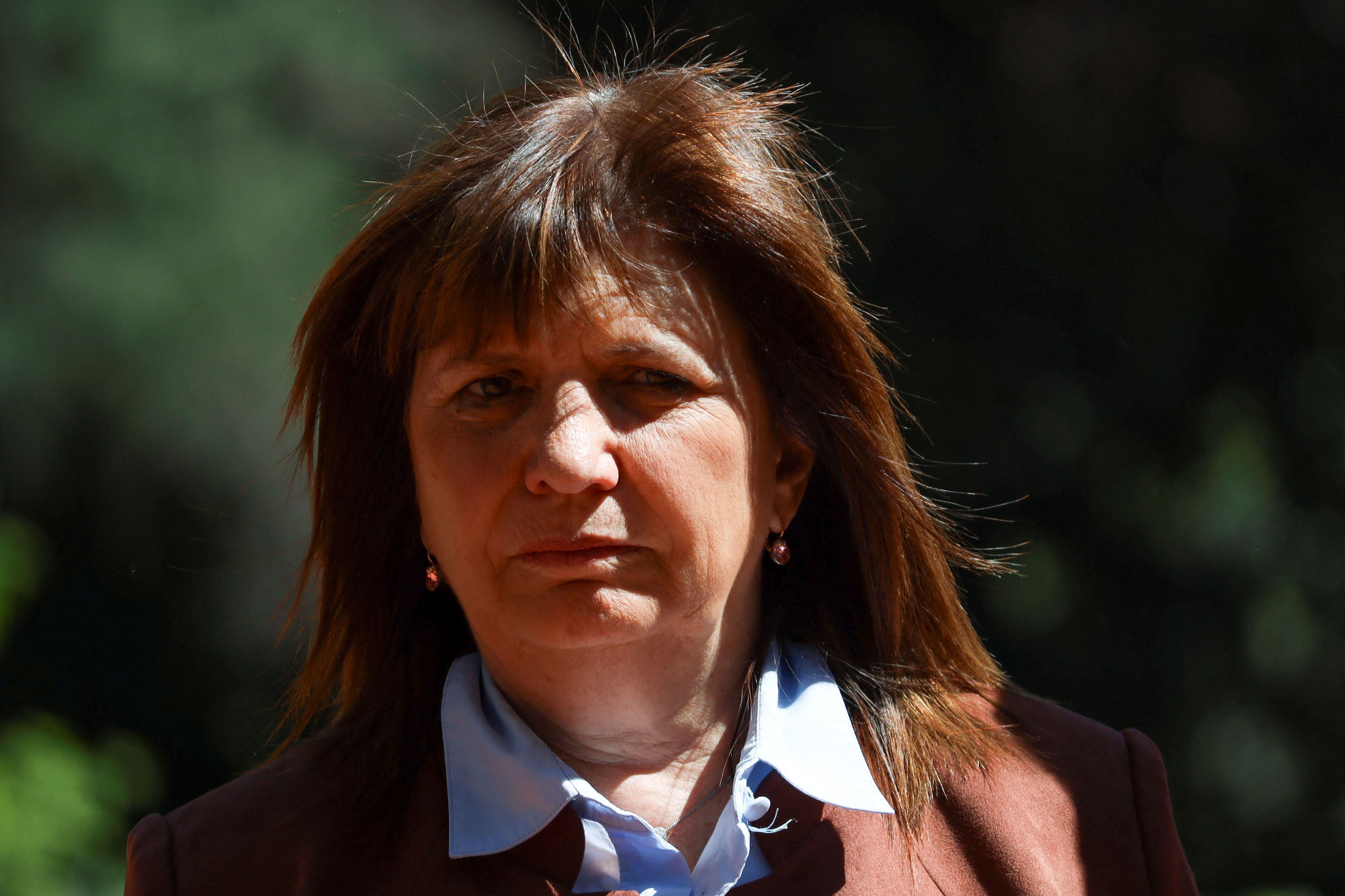 Argentine Presidential candidate Patricia Bullrich of the Juntos por el Cambio attends a press conference, in Buenos Aires, Argentina October 14, 2023. REUTERS/Cristina Sille