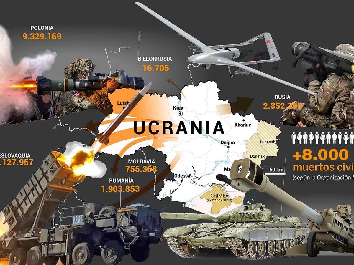 Muertes, destrucción, armas y crímenes de guerra: los impactantes números  del año de la invasión de Putin a Ucrania - Infobae