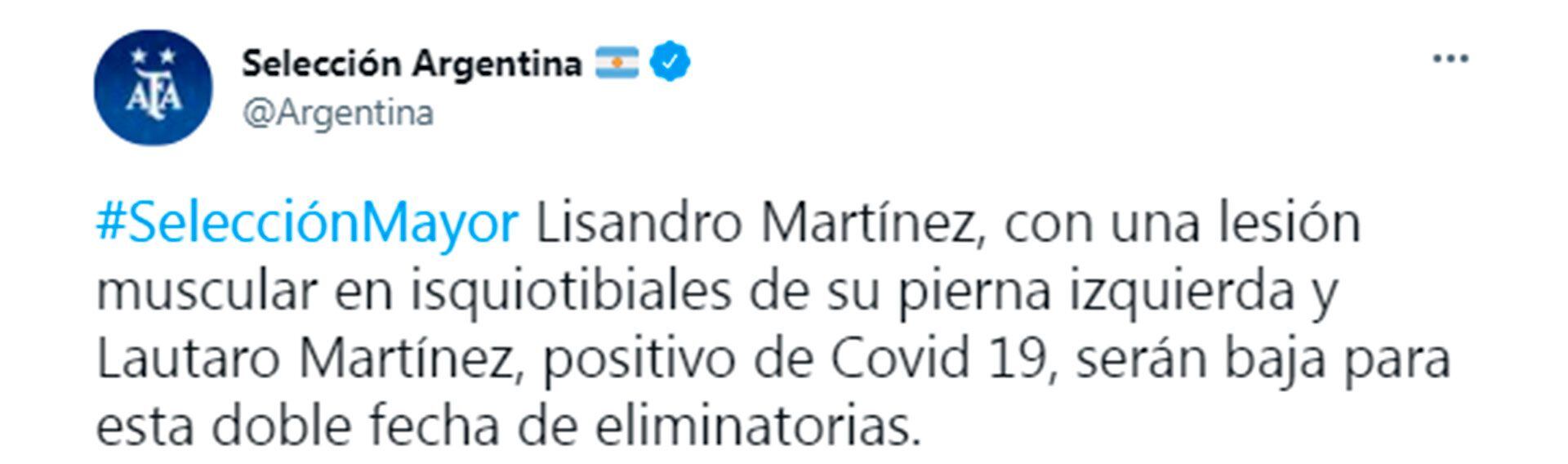 Casualties in the Argentine national team