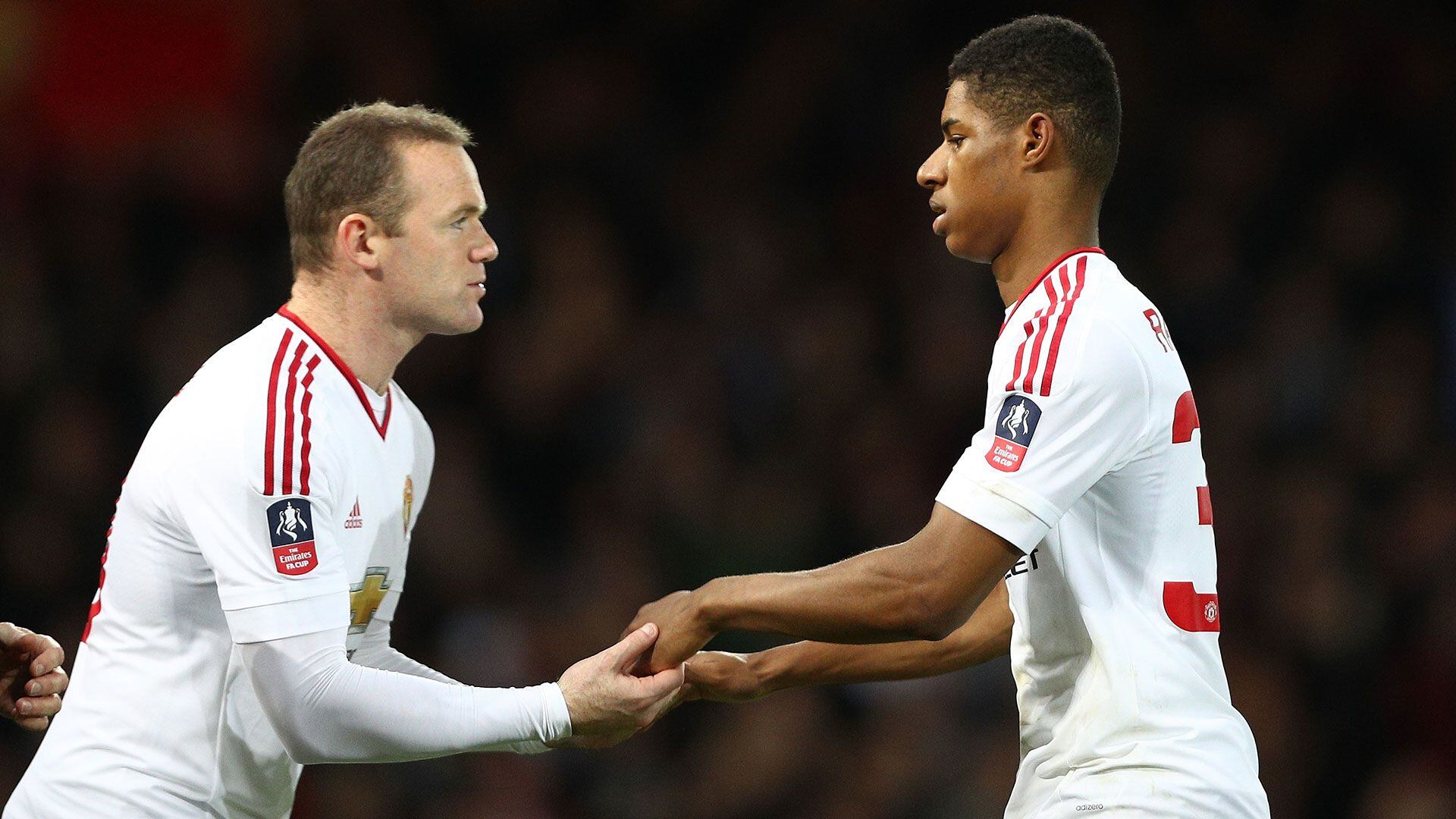 Wayne Rooney y Marcus Rashford