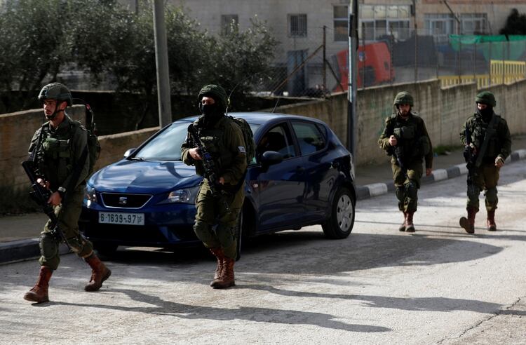 Fuerzas israelís en Ramala. (REUTERS/Mohamad Torokman)