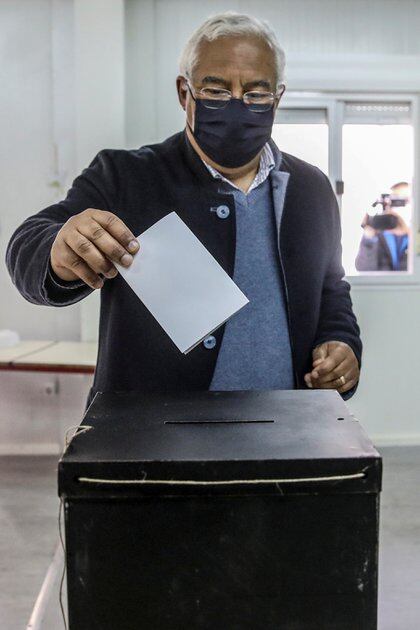 Así votó el primer ministro portugués Antonio Costa (Andre Kosters/Pool via REUTERS)