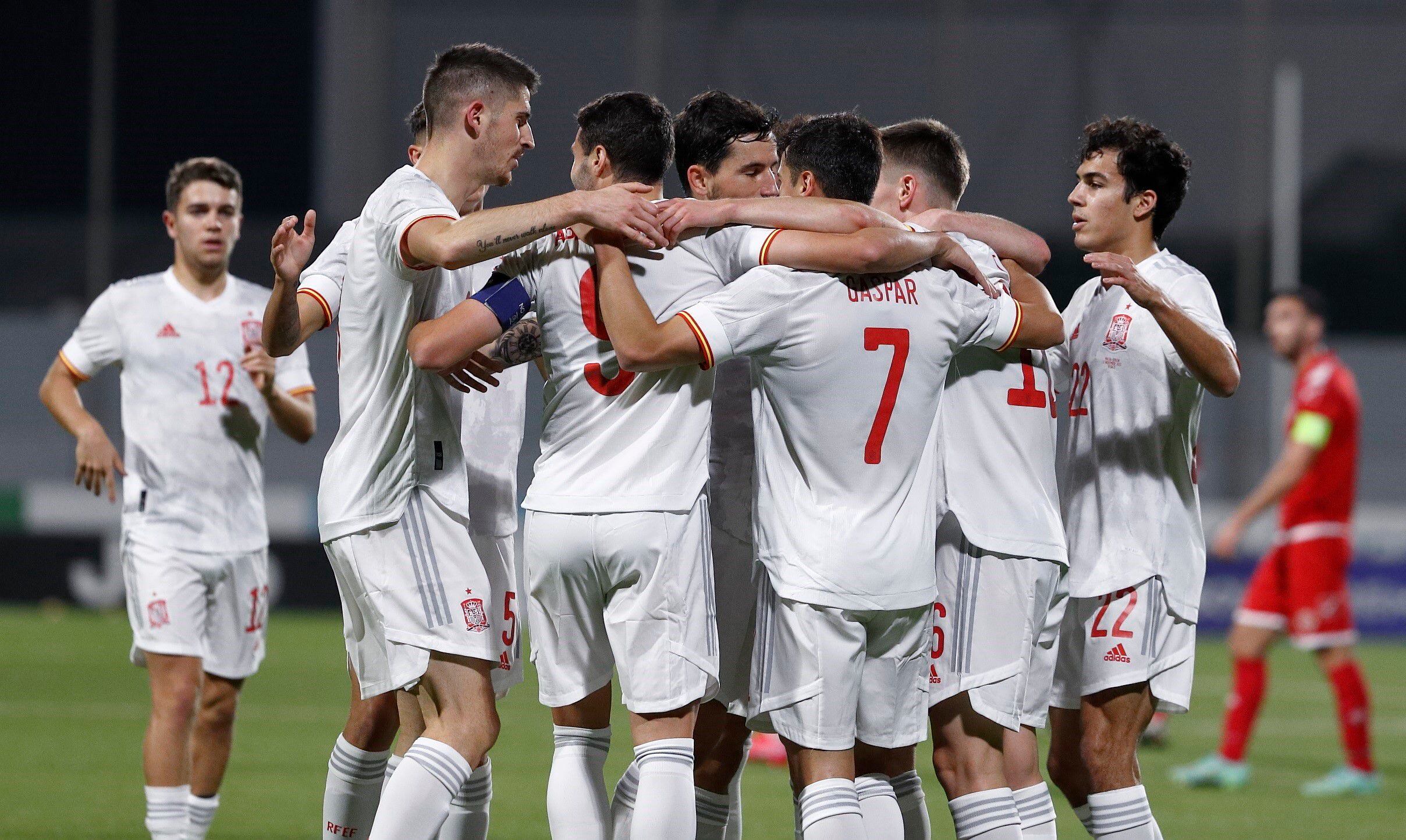 12-11-2021 La selección española Sub-21 golea a Malta en la fase de clasificación para el Europeo de la categoríaDEPORTESSEFÚTBOL