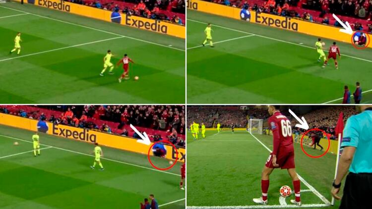 El recogepelotas del Liverpool FC tuvo un rol fundamental al colocar la pelota rápido para la ejecución del tiro de esquina.