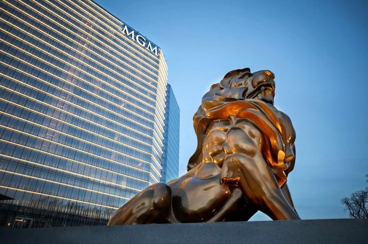 El casino MGM en Las Vegas. (Evelyn Hockstein/For The Washington Post)
