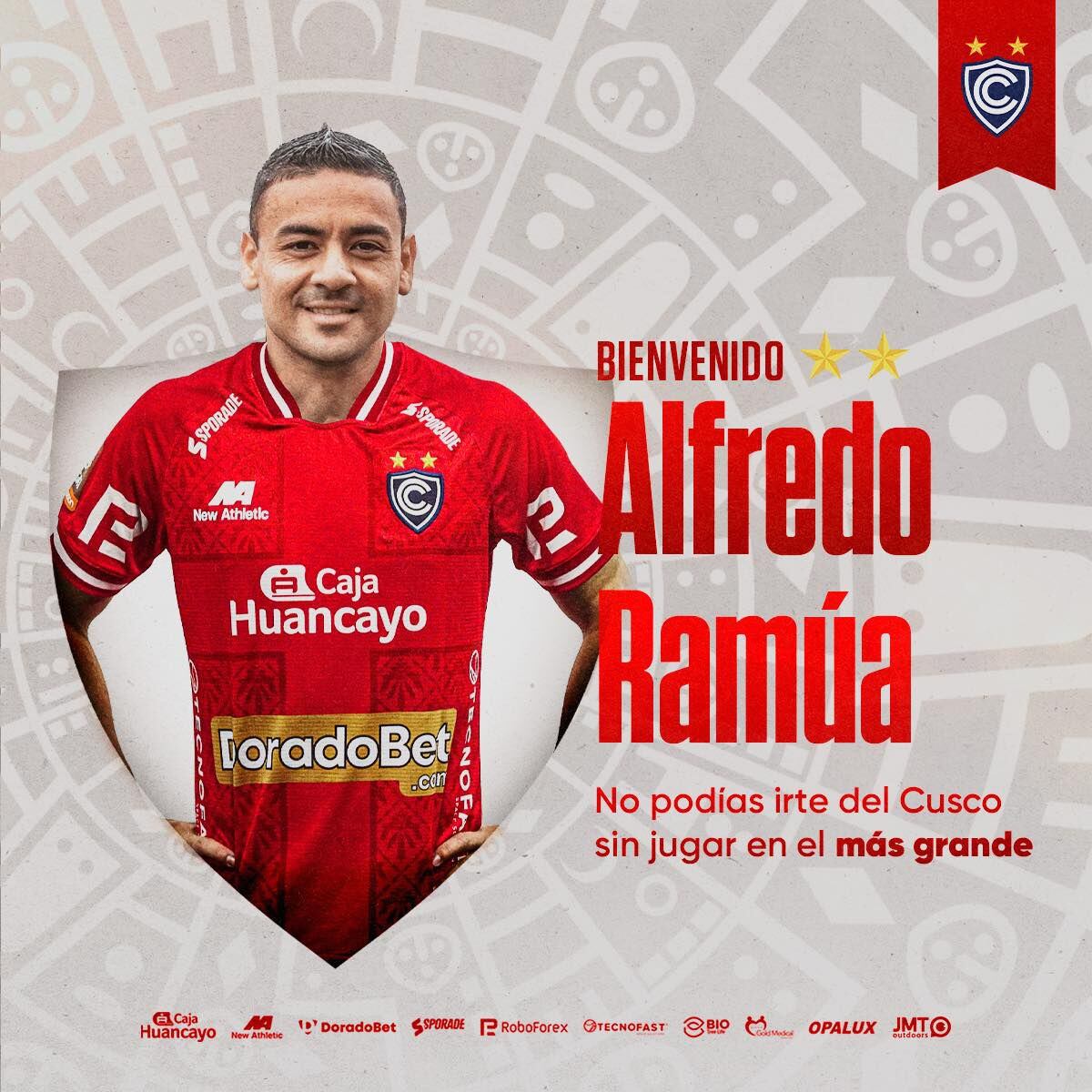 Alfredo Ramúa es nuevo jugador de Cienciano. (Foto: Club Cienciano)