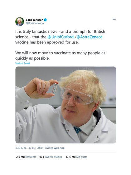 Twitter Boris Johnson