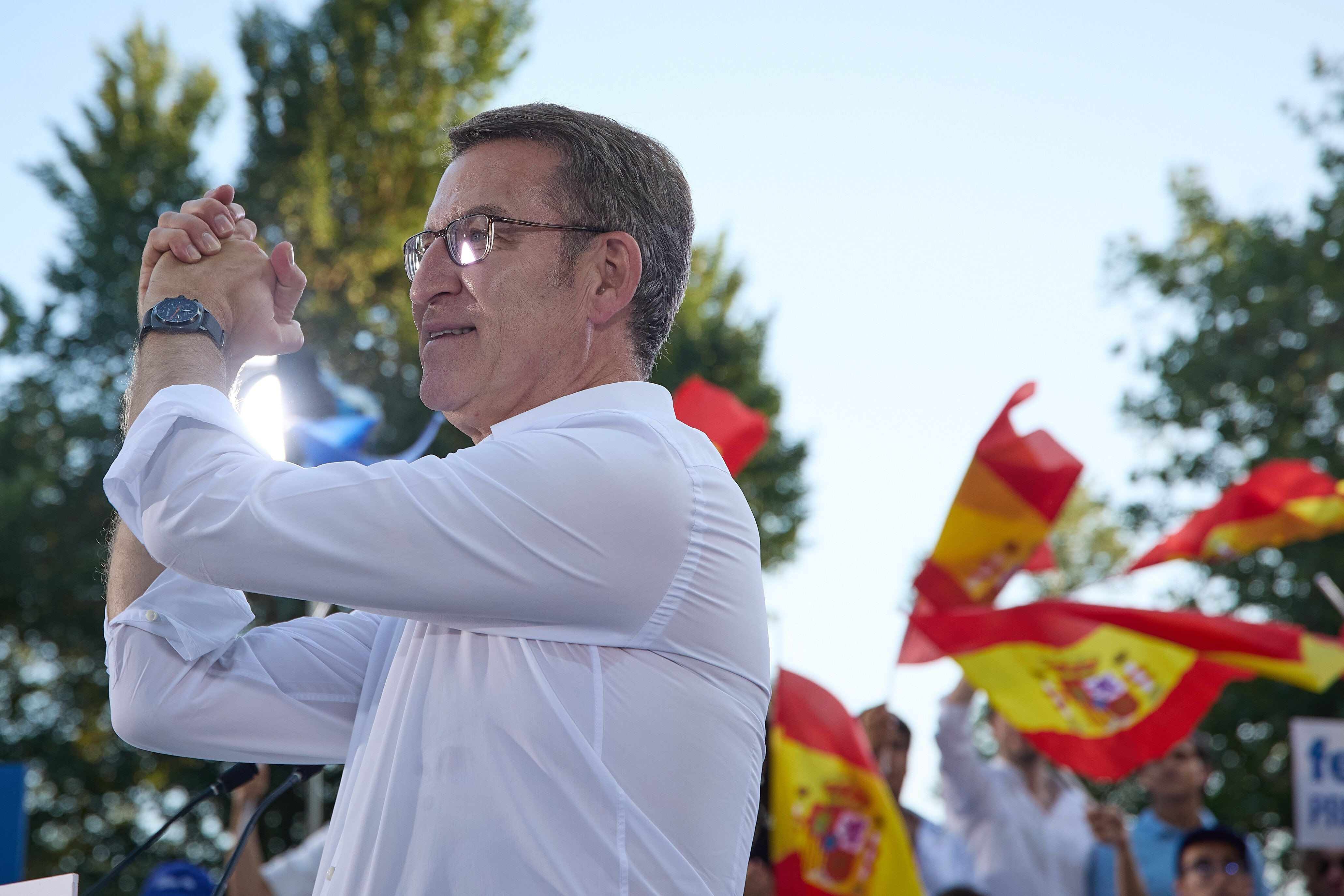 El líder del Partido Popular y candidato a la Presidencia del Gobierno, Alberto Núñez Feijóo (Europa Press)