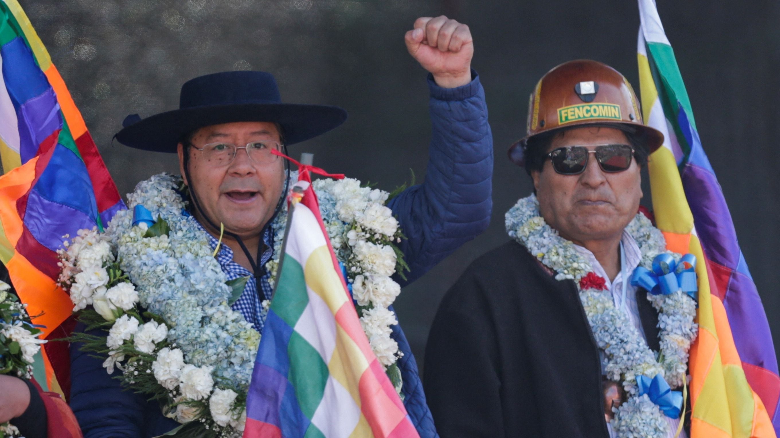 Luis Arce y Evo Morales (REUTERS/Manuel Claure)