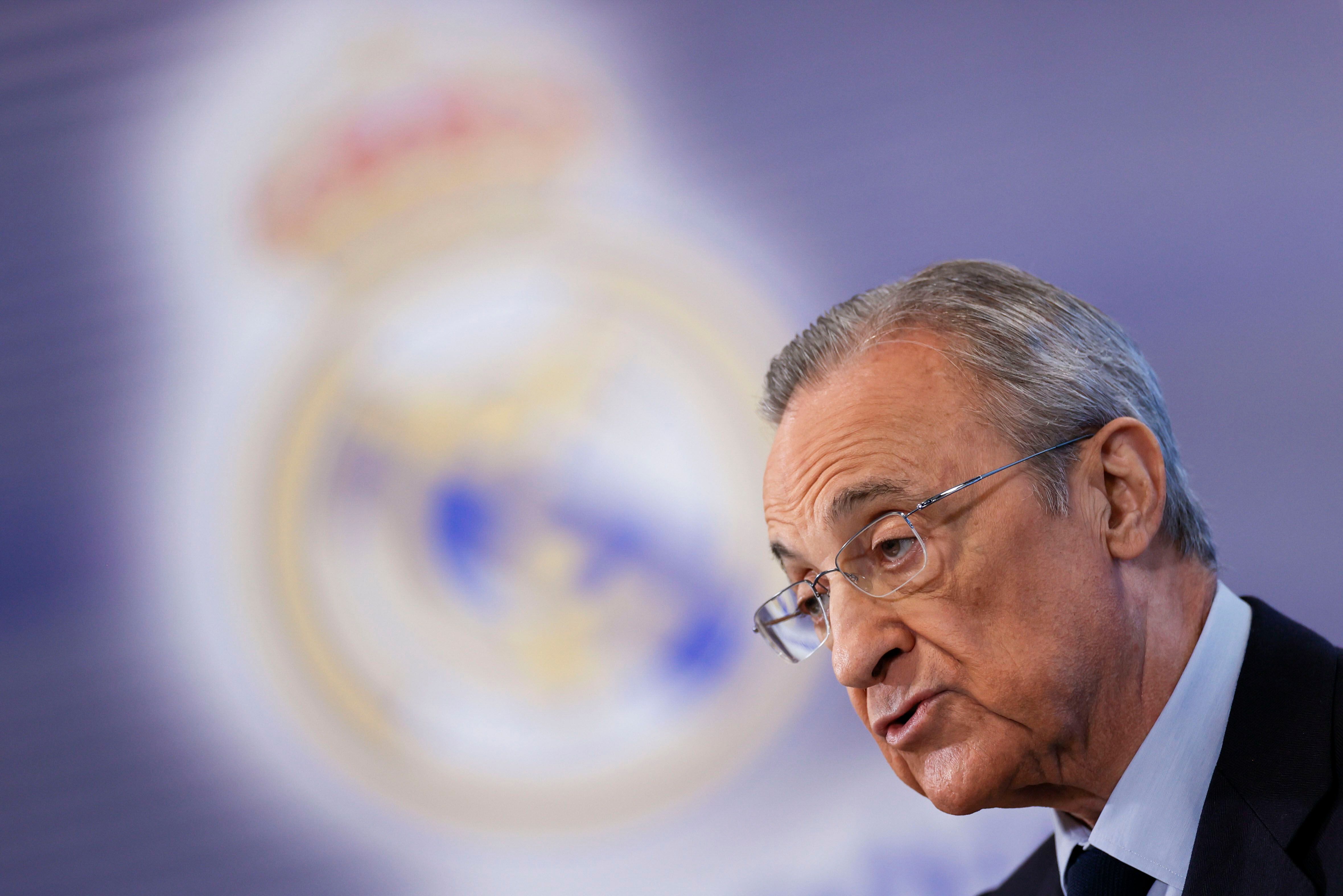 El presidente del Real Madrid, Florentino Pérez, en una foto de archivo. EFE/Mariscal