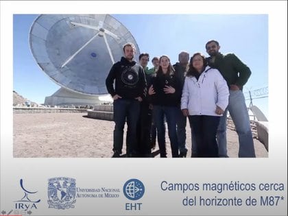 El equipo mexicano que opera el Gran Telescopio Milimétrico Alfonso Serrano y que colaboró en el hallazgo Foto: (UNAM) 