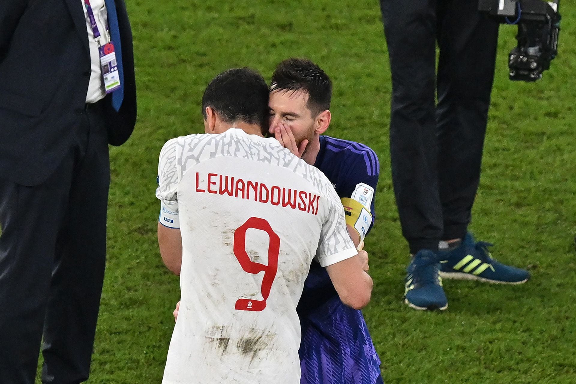 Robert Lewandowski develó qué le dijo a Lionel Messi al final del partido entre Argentina y Polonia