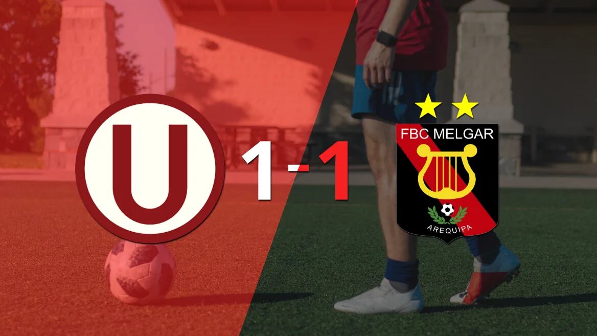 Reparto de puntos en el empate a uno entre Universitario y Melgar