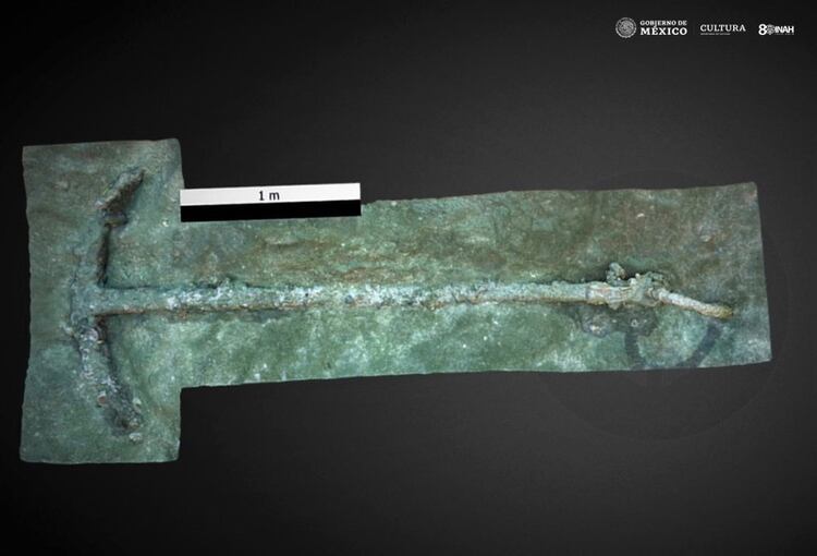 La fotografía del rescate (Foto: www.inah.gob.mx)