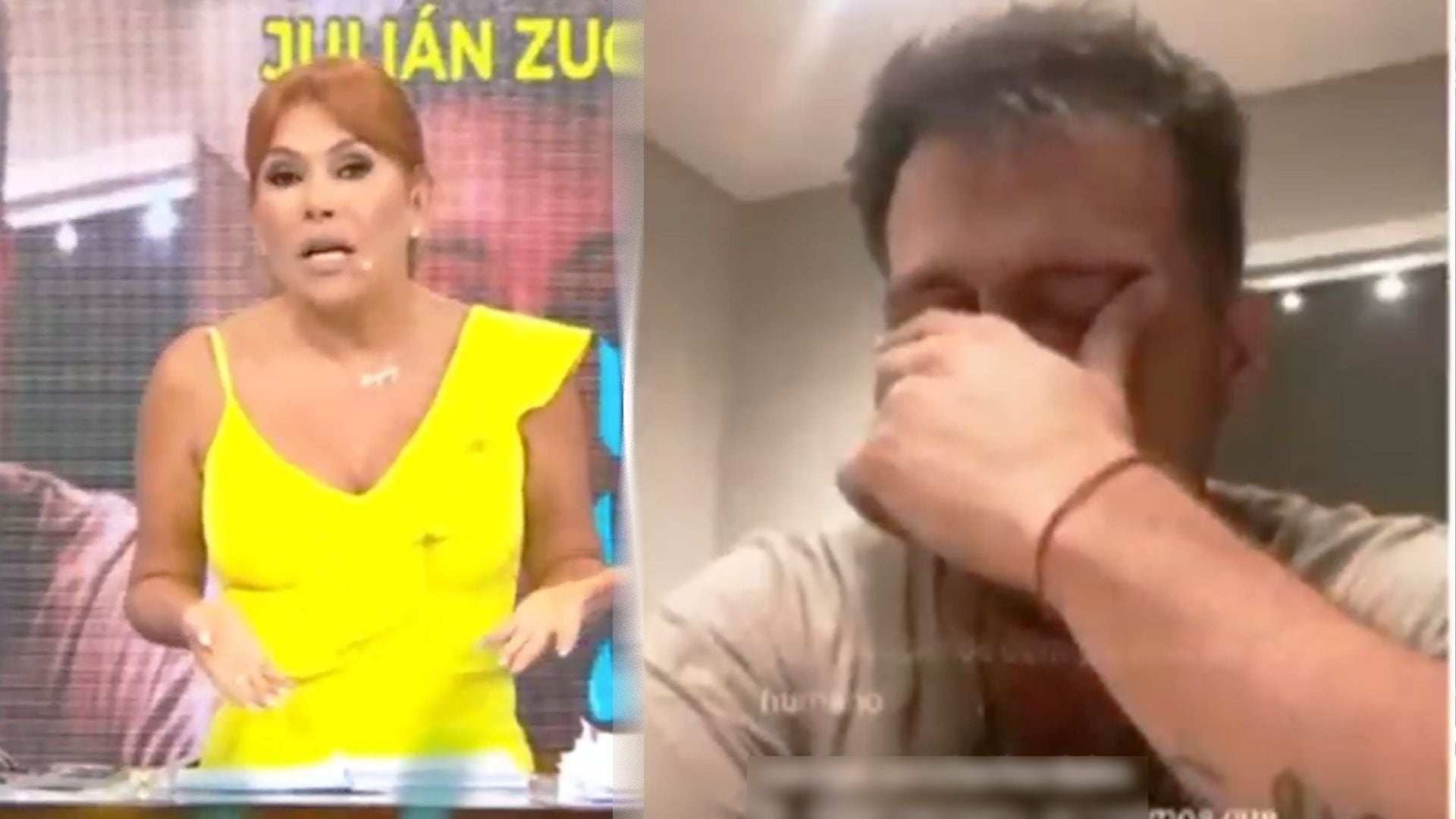 Magaly Medina arremete contra Julián Zucchi por hacer live ebrio. (Captura: Magaly TV La Firme)