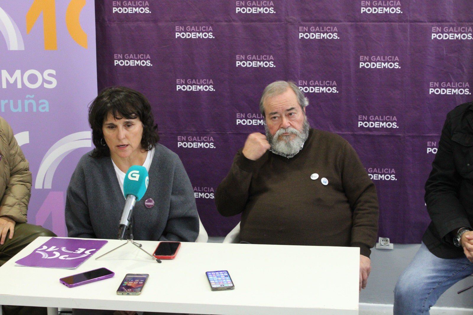 13/01/2024 Isabel Faraldo y Carlos Vázquez, de Podemos y Recortes Cero.
POLITICA 
PODEMOS
