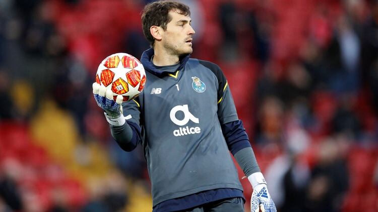 Iker Casillas, de 37 años, fichó en 2015 por el FC Porto tras jugar 25 años en el Real Madrid (Reuters)