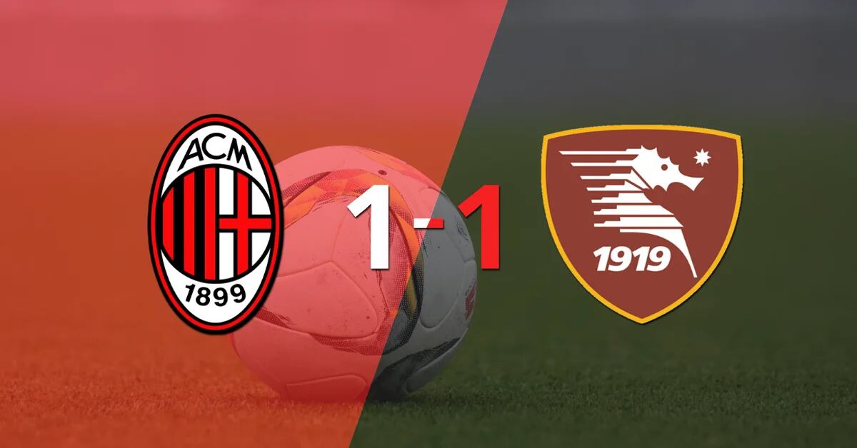 Milan managed to secure the home draw against Salernitana