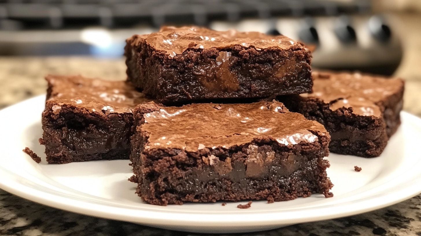 Receta de brownies con cacao, rápida y fácil
