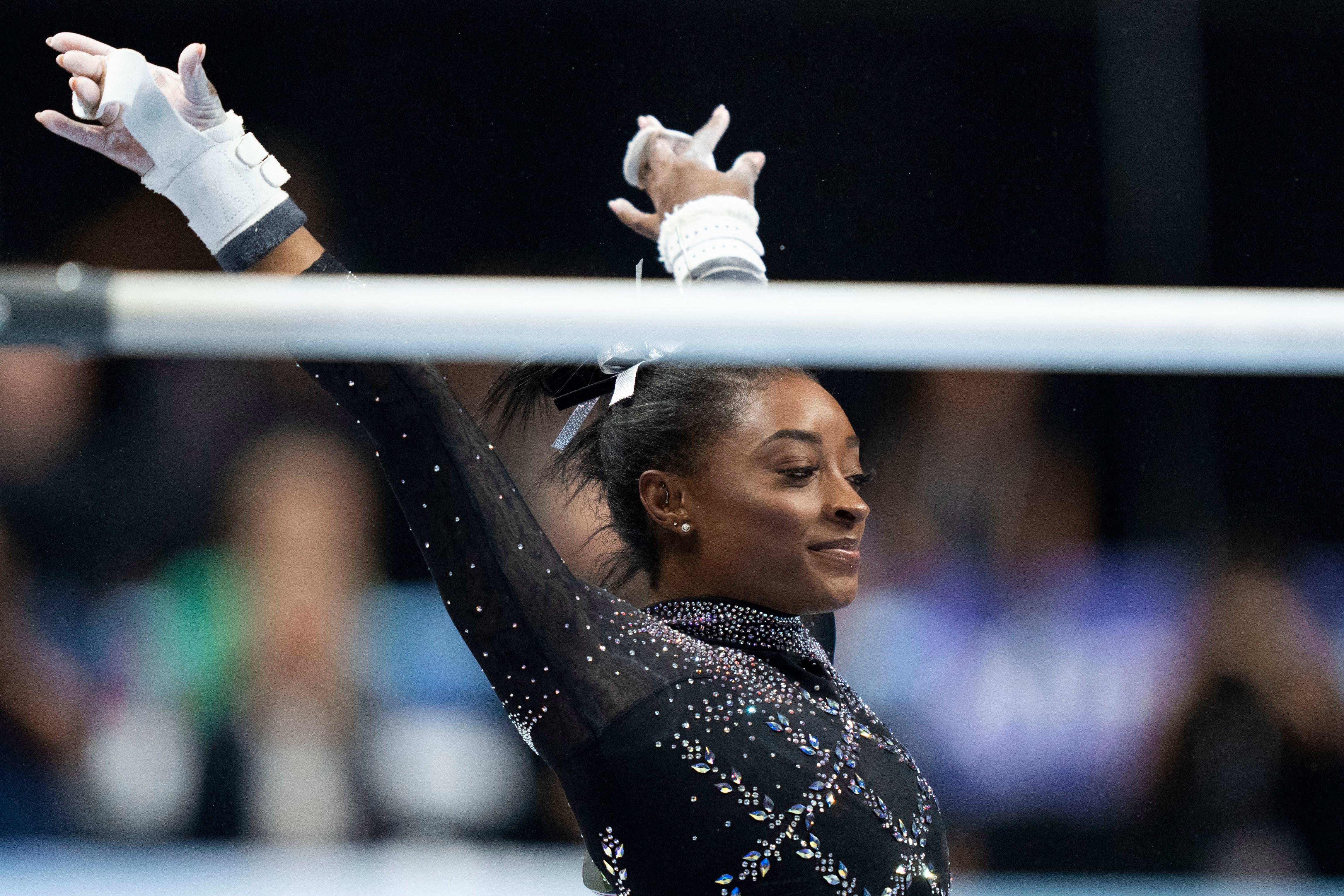 Simone Biles se prepara para los JJOO de París 2024 (Reuters)