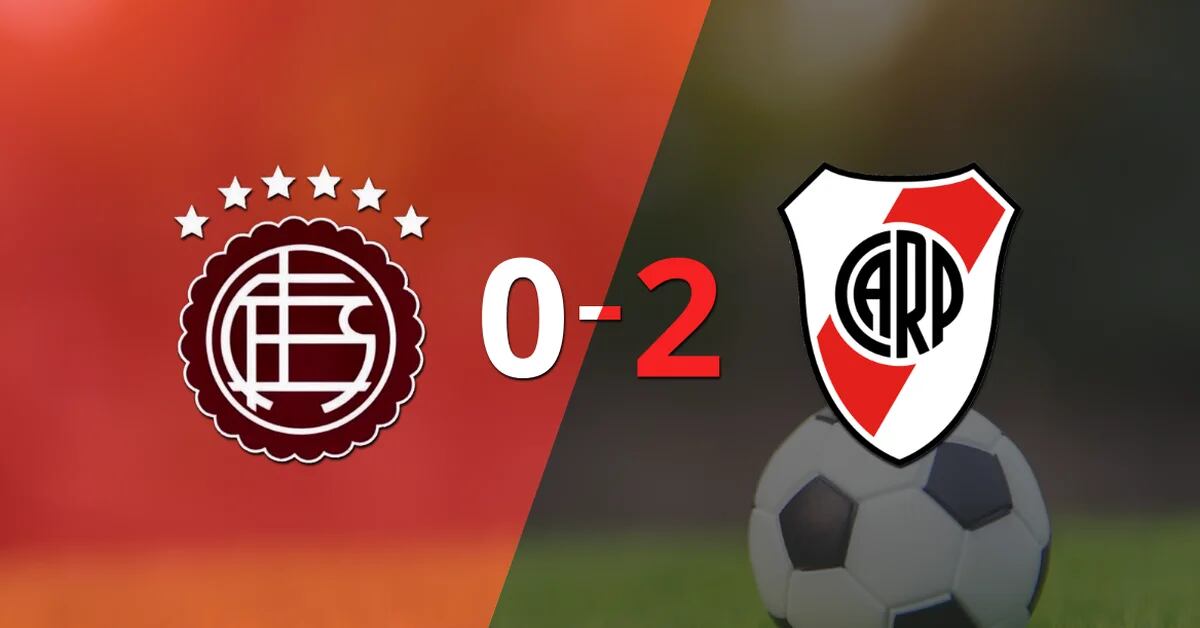 River Plate were superior and beat Lanús by two goals at La Fortaleza