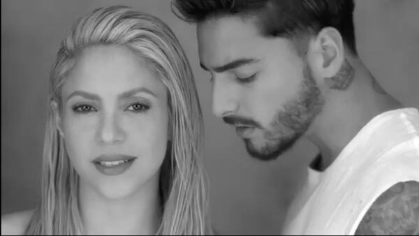 Shakira y Maluma en el video Trap