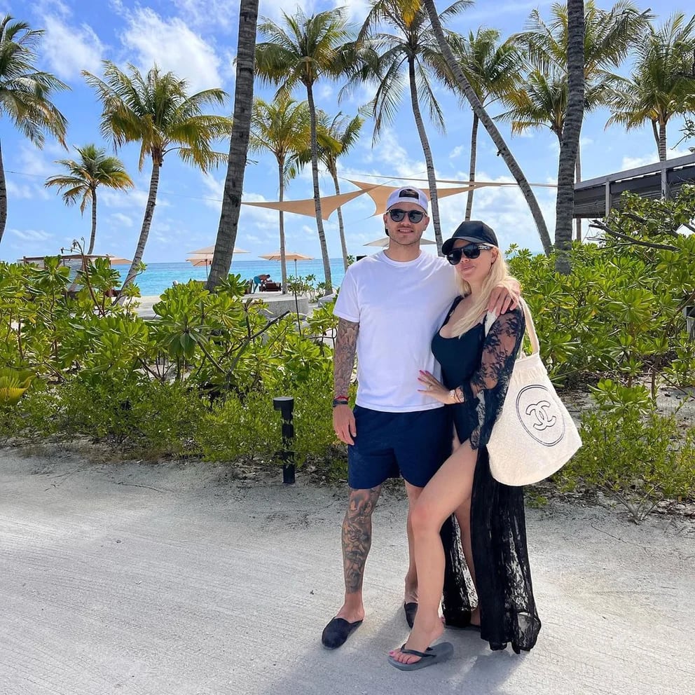 Wanda Nara y Mauro Icardi en su último viaje por Maldivas 