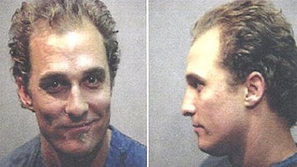 La foto policial de Matthew McConaughey