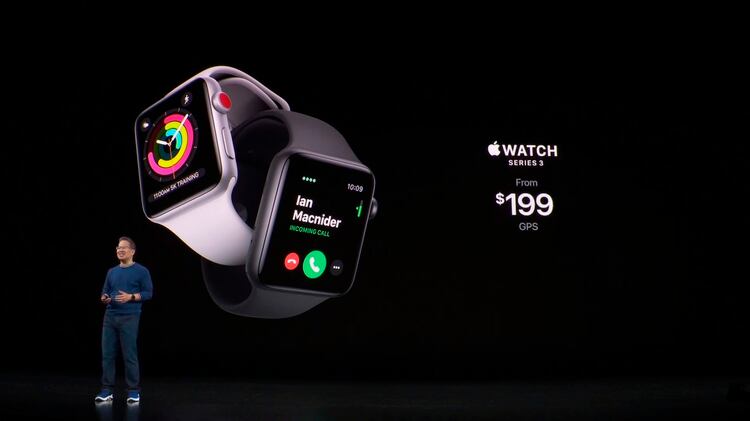 El Apple Watch Series 3 reduce su precio y ahora costará USD 199.