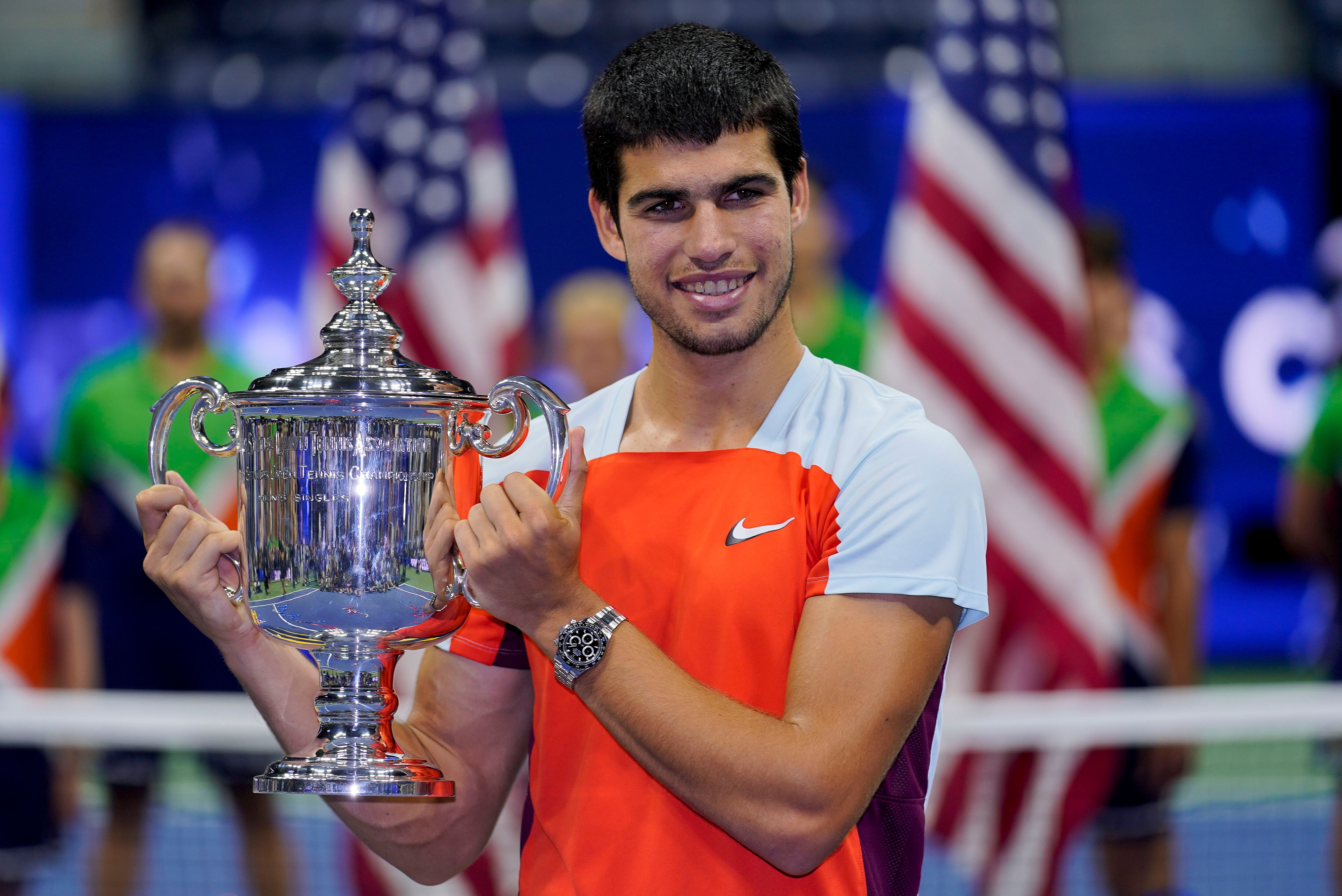 Alcaraz, campeón del US Open de 2022 (AP Foto/Charles Krupa)