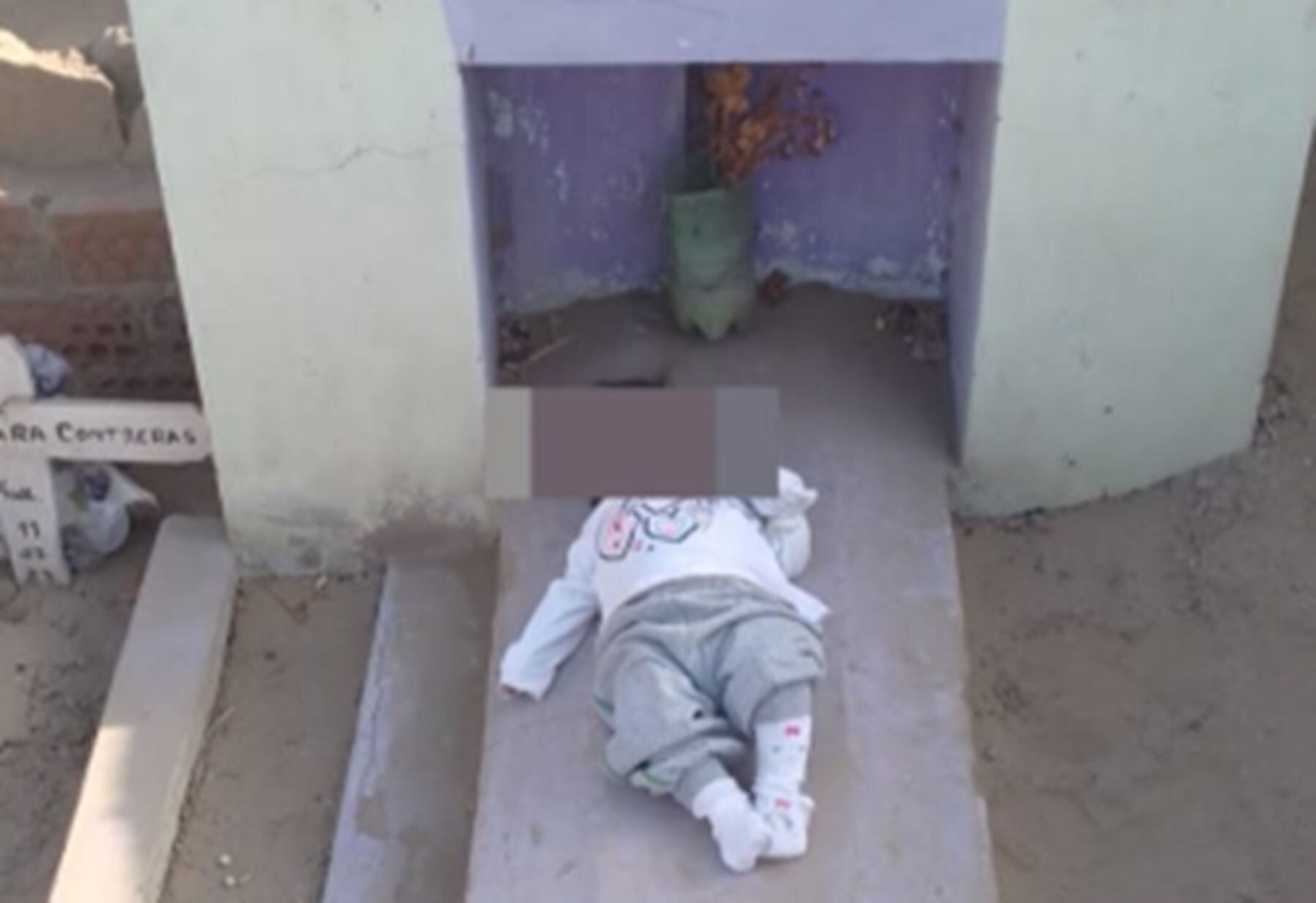 Hallan a bebé abandonada en cementerio de Trujillo. (Foto: Andina)