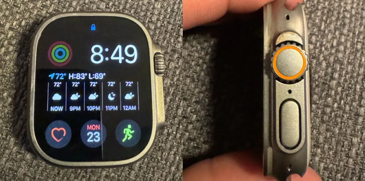 El reloj encontrado solo tenía golpes en los marcos y en la pantalla. (9to5Mac)