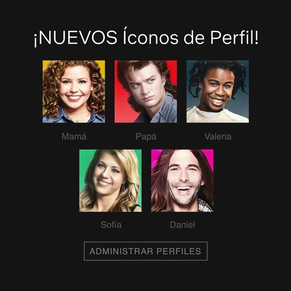 Netflix ahora permite personalizar los íconos de perfil.