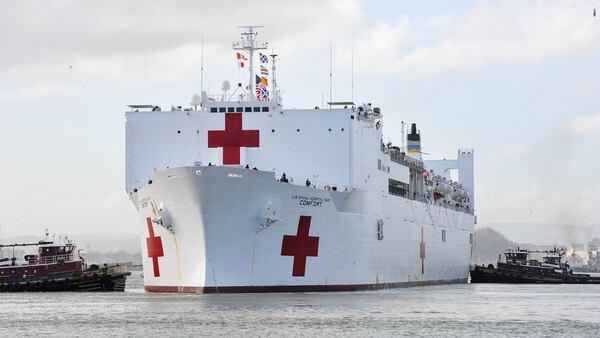 El USNS Comfort partió de EEUU el 11 de octubre rumbo a América Latina