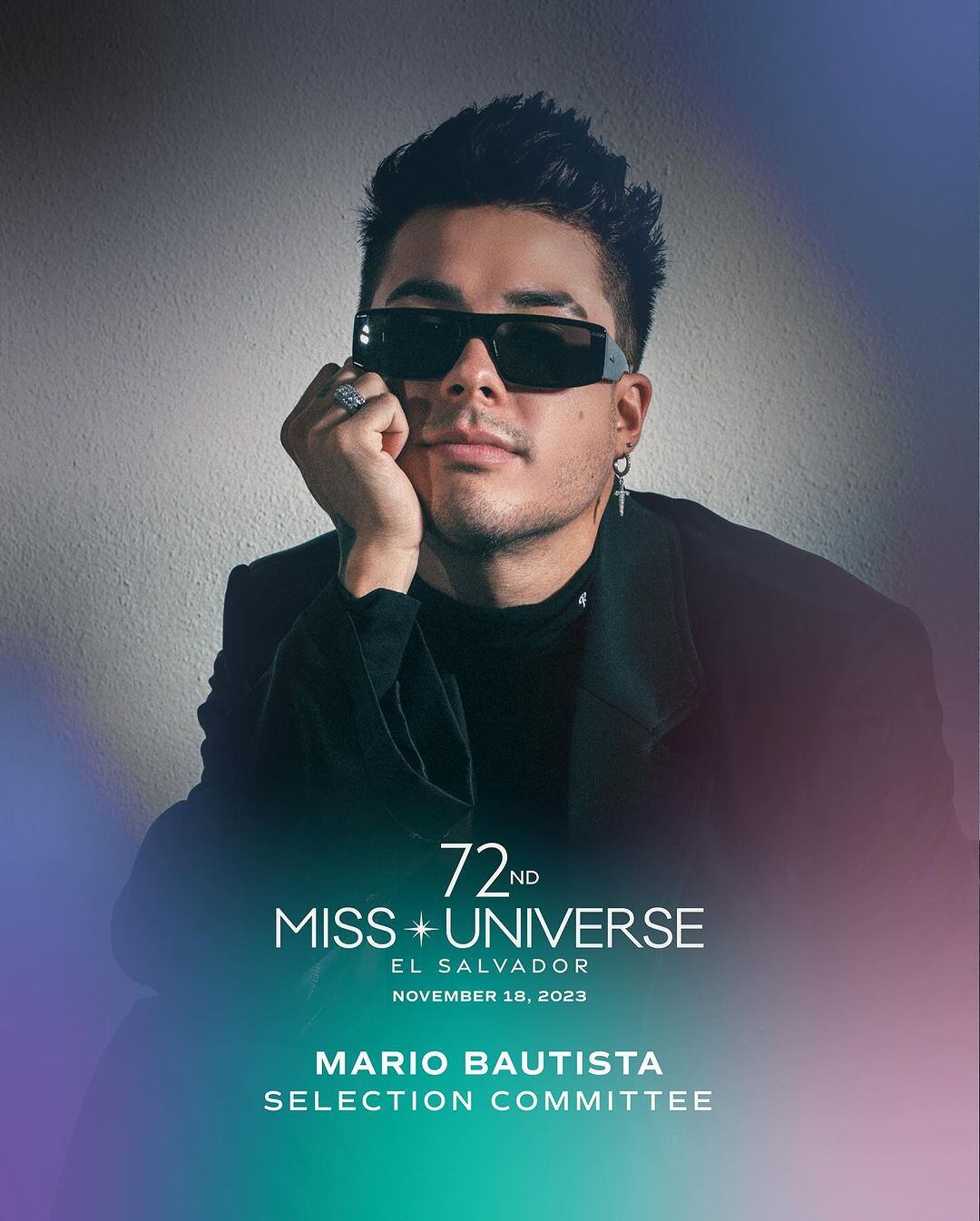 Mario Bautista como jurado de Miss Universo 2023 - México 18 de noviembre