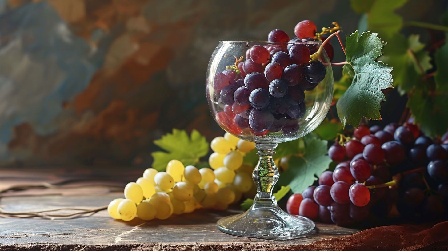 Imagen evocadora de la tradición de las uvas de la suerte en la víspera de Año Nuevo, simbolizando esperanza y optimismo para el próximo año. - (Imagen ilustrativa Infobae)