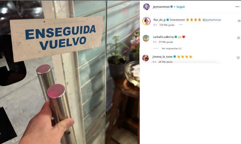 La publicación de Jey Mammon en instagram