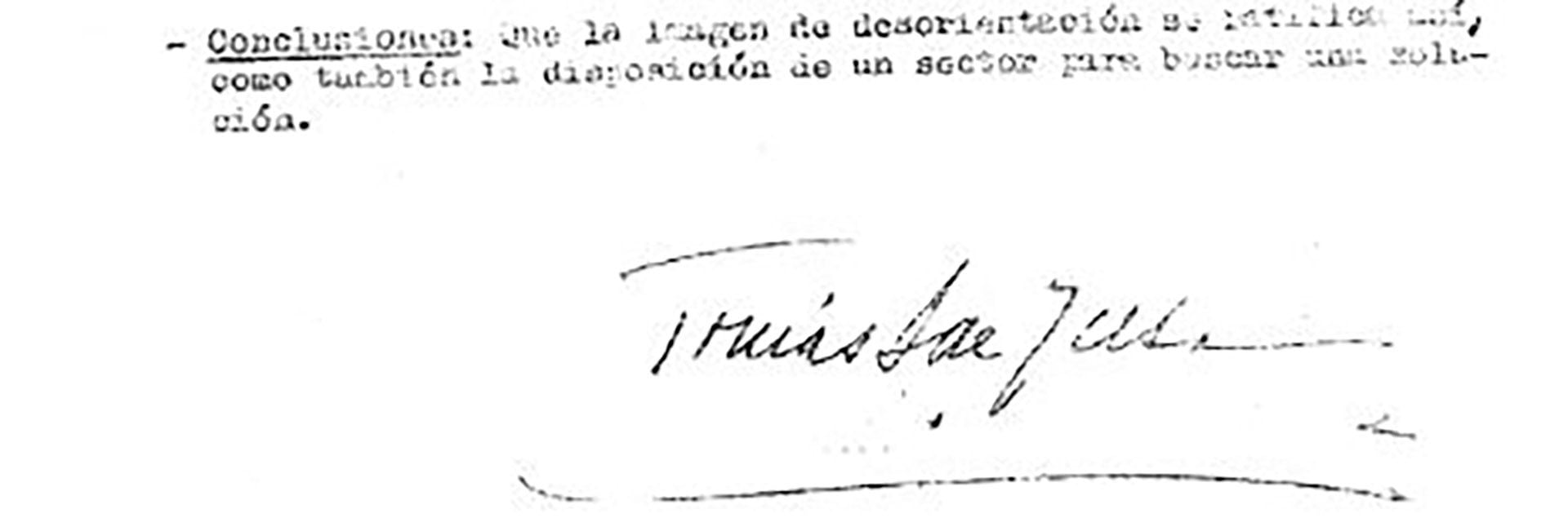 Párrafo final y firma de Sánchez de Bustamante