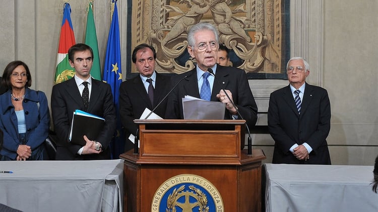 Mario Monti, ex primer ministro de Italia entre 2011 y 2013