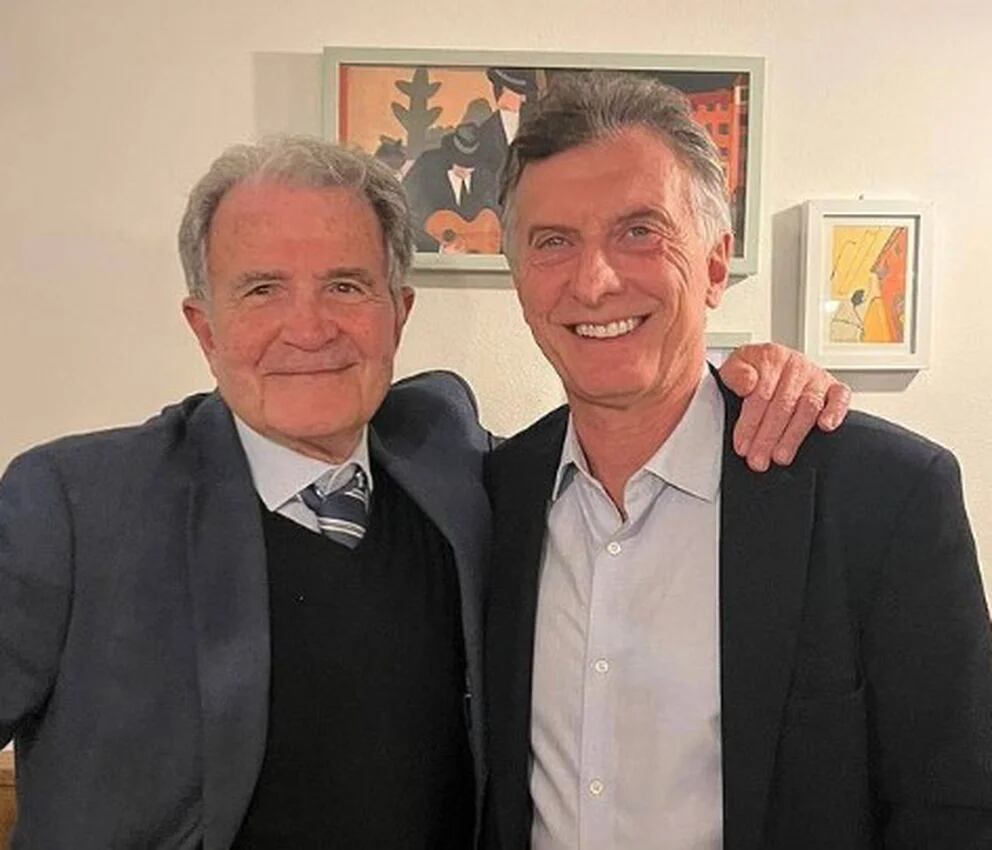 Mauricio Macri y Romano Prodi, juntos en Bolonia 